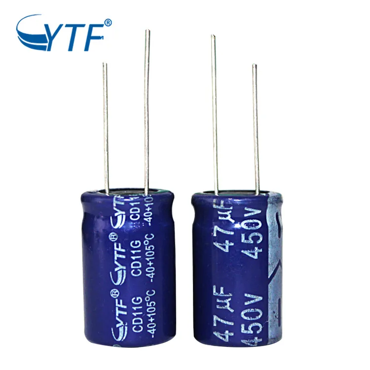 5PCS 450V 47UF 105°C Radial Electrolytic Capacitor 18X25mm
