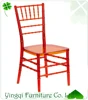 Flash Elegance Crystal Crimson Stacking Chiavari Chair with Free Cushion