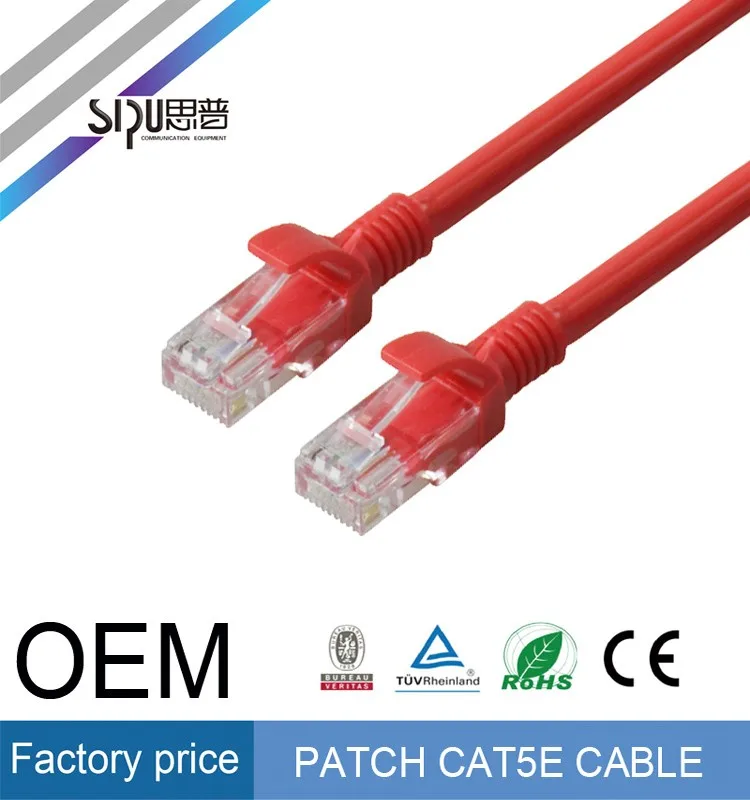 Sipu High Quality Cca Utp Cat5e Patch Cable Wholesale Cat5 Fiber Optic