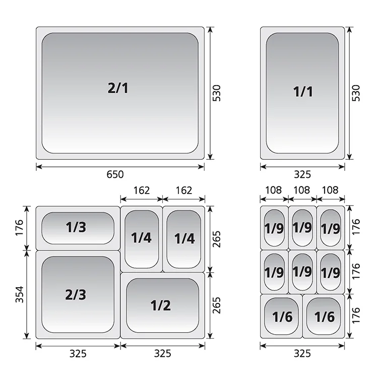 Гастроемкости GN 1/2 размер. Размеры гастроемкости GN 1/4. Гастроемкость 1/1 размер. GN 1/2 Гастроемкость размер.