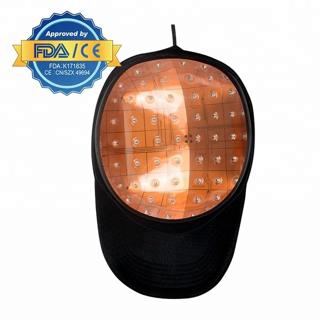 

650NM LLLT laser cap light therapy for hair loss treatment 81 LASER CAP, Black