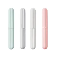 

Eco Friendly New Product Ideas 2020 Home Garden Simple Portable Creative Nordic Color Travel Baby Mini PP Toothbrush Box