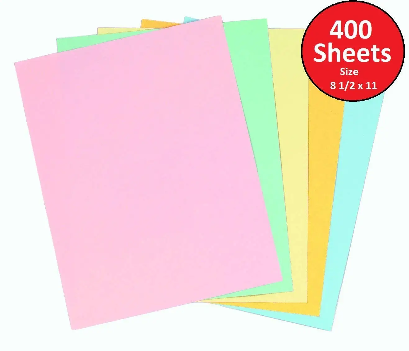 Buy Staples Pastels Colored Copy Paper, Assorted, 8.5 x 11 inch Letter