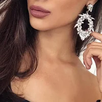 

Dvacaman 2017 Long Earrings Bohemian Wedding Statement Jewelry Crystal Drop Dangle Earrings For Women Multicolor Wholesale 6125