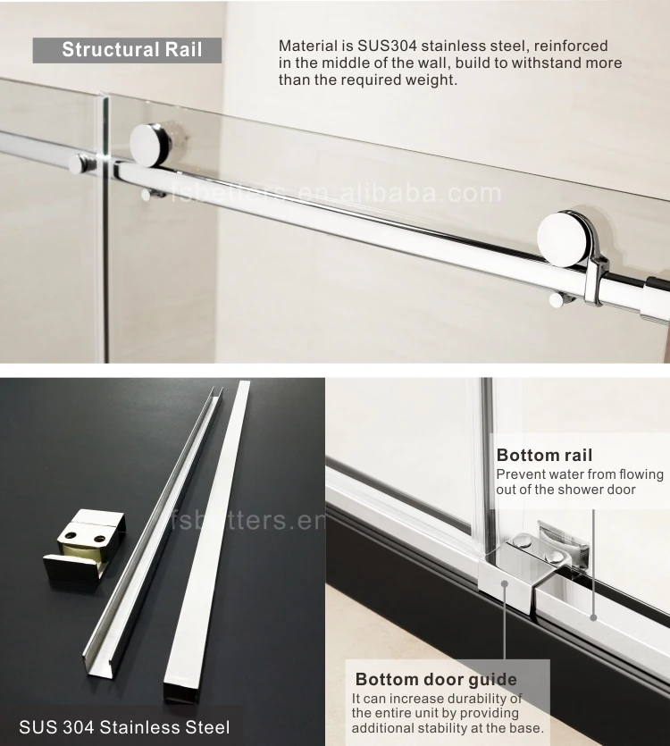 8mm Tempered Glass Sliding Shower Doors Extension Buy Extension