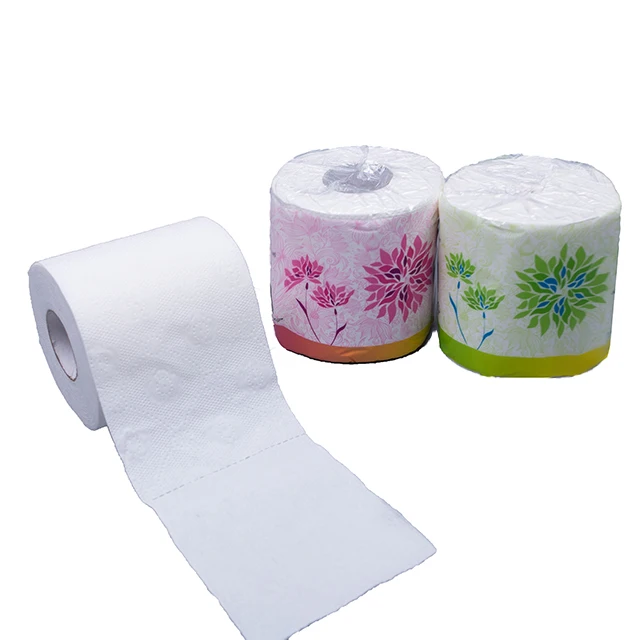 

virgin wood soft toilet roll tissue sanitary paper, White or customized