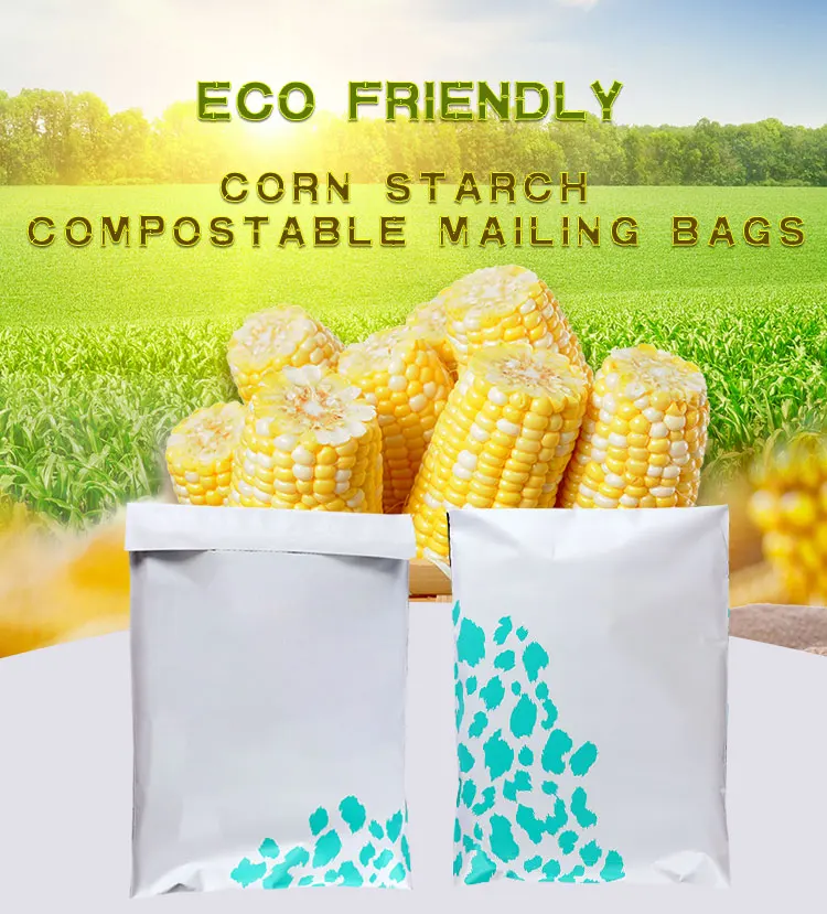 100 Biodegradable Compostable Corn Starch Courier Mailer Envelope