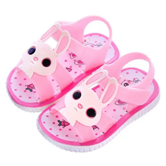 

Summer new baby sandals boys and girls cartoon soft plastic children toddler shoes