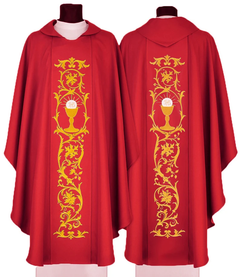 Red Pentecost Gothic Chasuble Holy Spirit Red Pentecost, 41% OFF