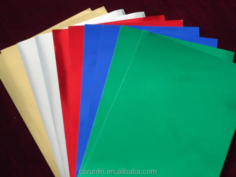 Metallic Paper Sheet With Sticker Back/ Self Adhesive Metallic/laser