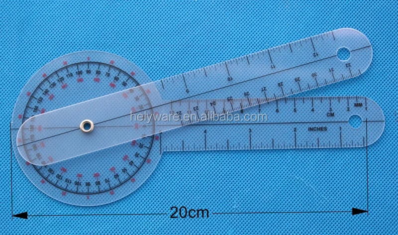 32cm 12inch Plastic Orthopedic Ruler Orthopedics Goniometer - Buy ...