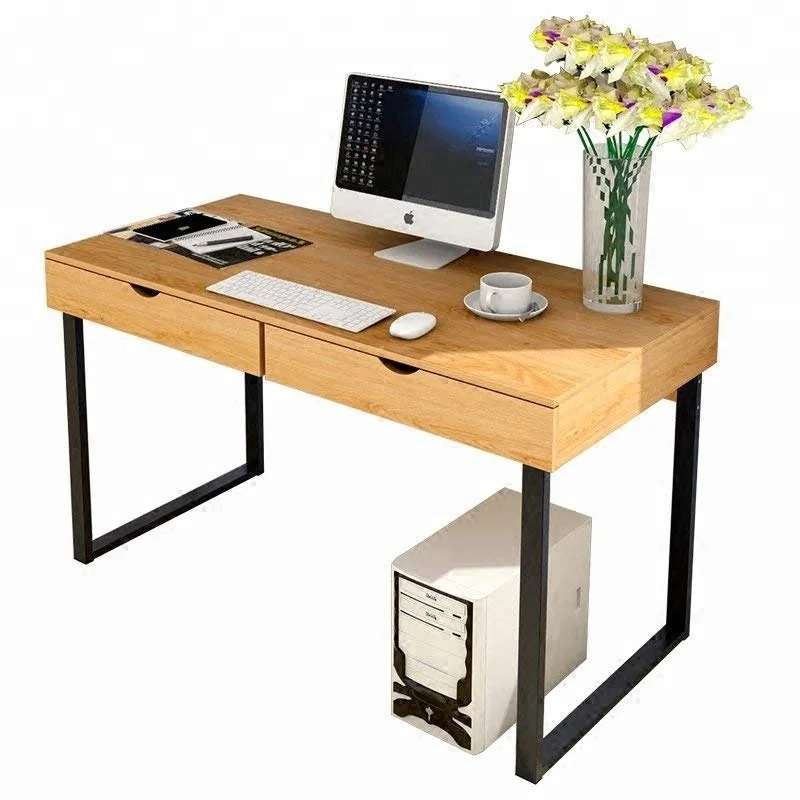 Modern Gaming Desk Wooden And Metal Writing Table Computer Desks Pc Laptop Home Office Study Tables