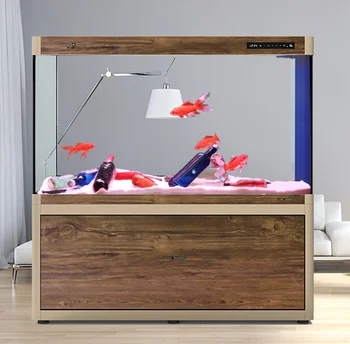 wooden fish tank