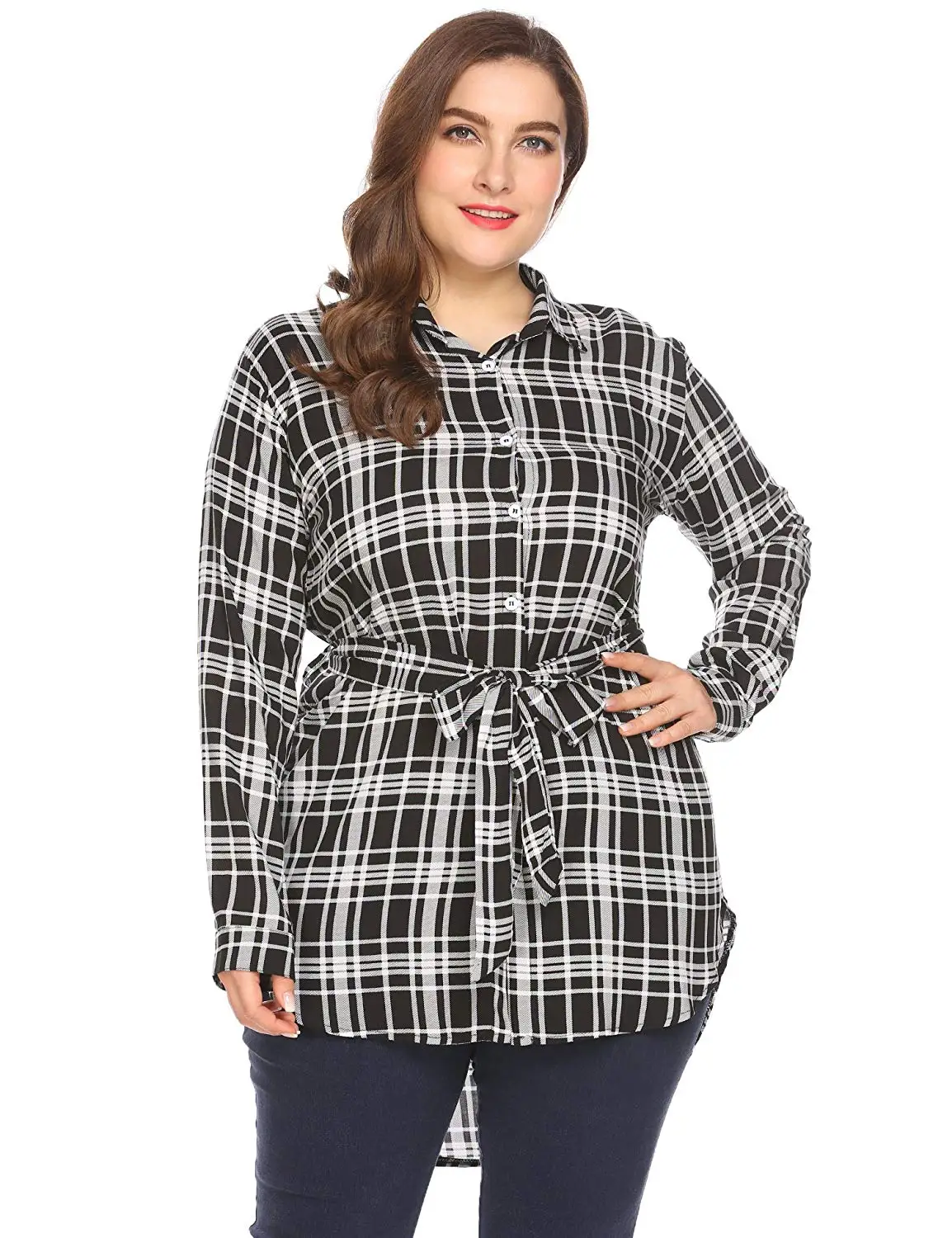 flannel shirts womens plus