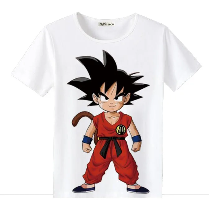 ecowalson Men Dragon Ball 3D Print Short Sleeve Pullover Regular Fit T-Shirt