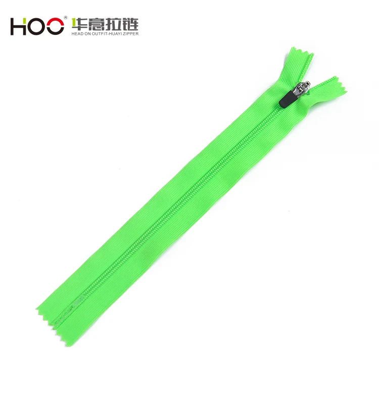 3# nylon invisible zippers 15cm sewing open end lace zipper for hidden bags closure resin zip invisible for sewing accessories