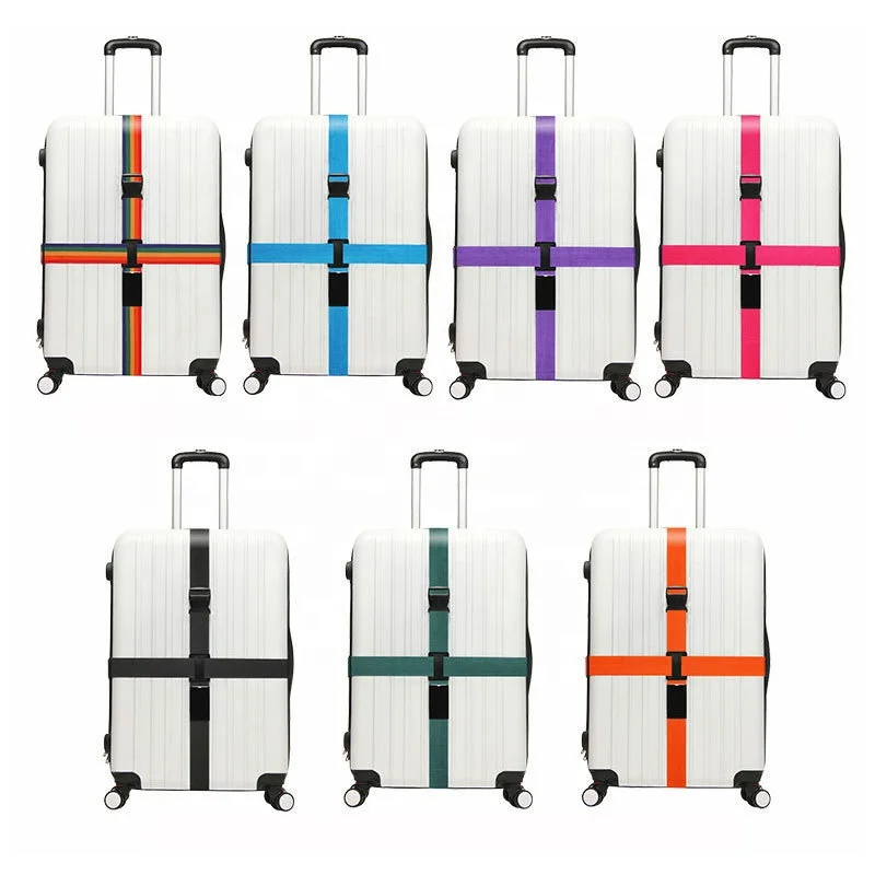 

Cross Code Lock Luggage Packing Belt Travel Colorful Fixed Strap