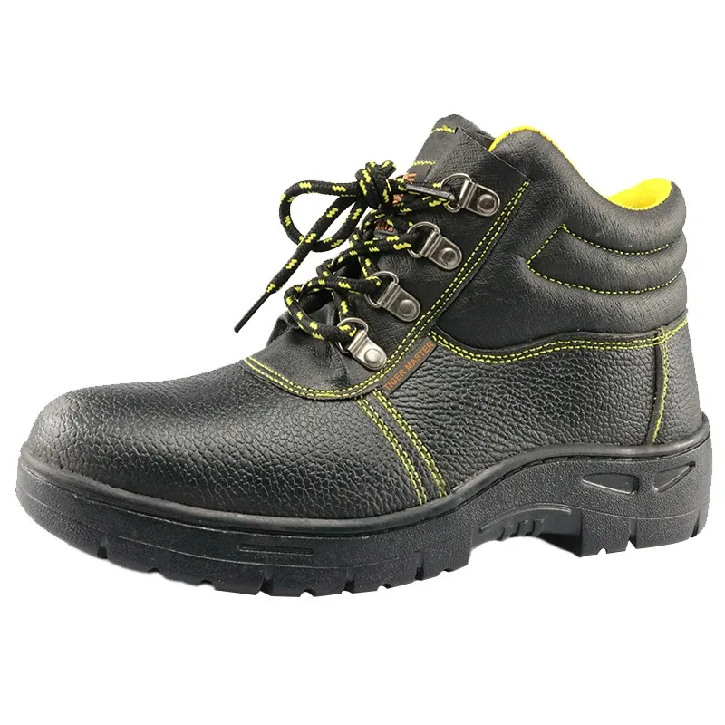black rubber sole work shoes