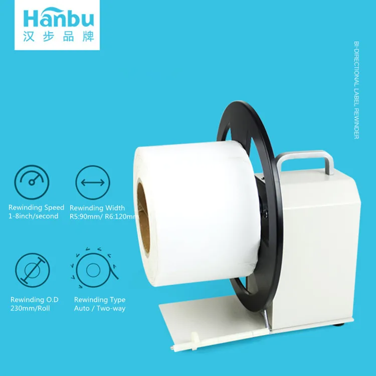manual label rewinder