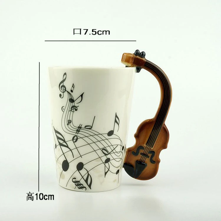 Zogifts Ceramic Guitar Cup,Music Cup,Music Mug - Buy Guitar Cup,Music ...