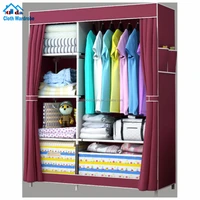 

Home storage folding Portable Non-woven foldable cloth Rack