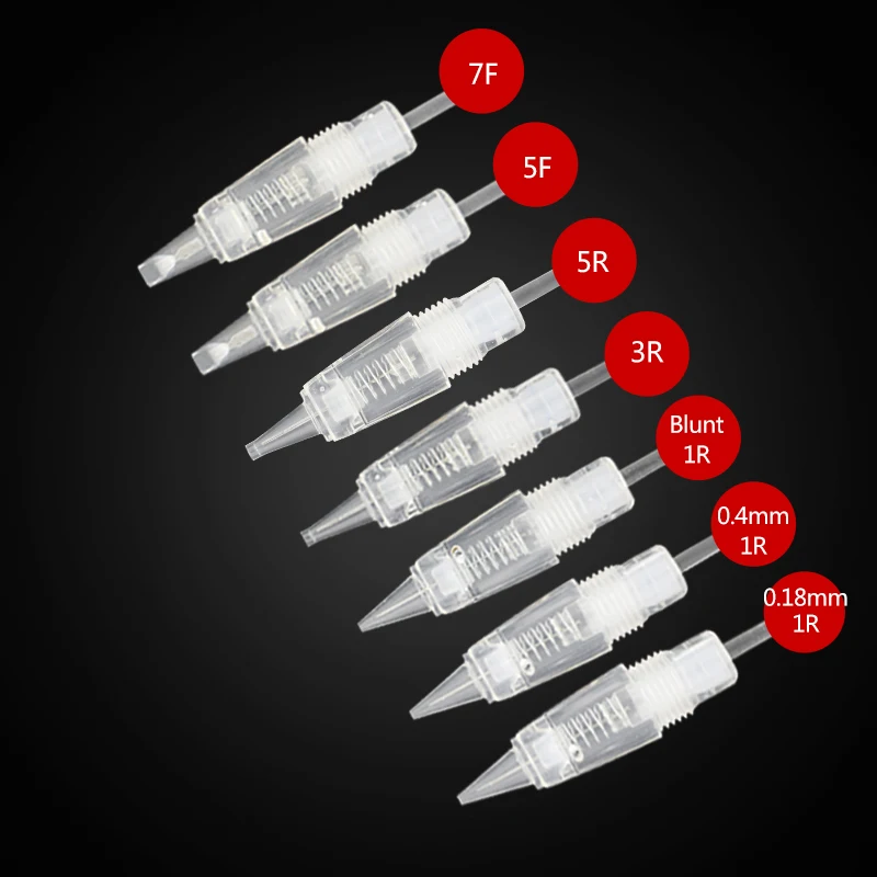 

Permanent make up tattoo needle cartridge, Transparent