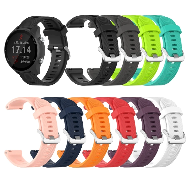 

Soft Silicone Replacement Strap for Garmin Forerunner 245 Smart Watch band, N/a