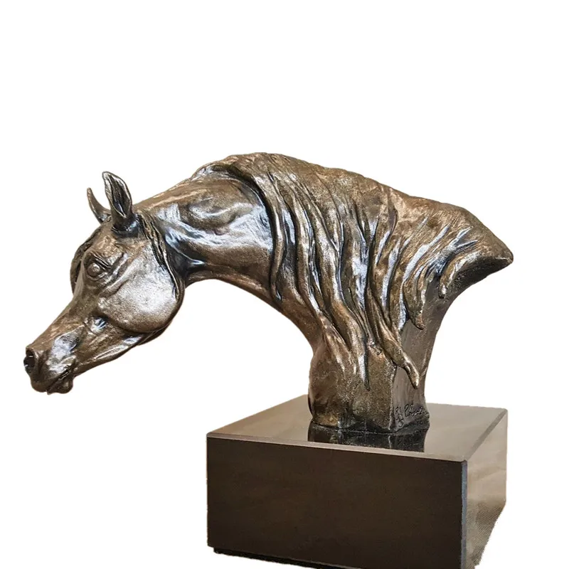 Small Horse Bust Statue Bronze Trophy Award Sculpture Buy Small Horse