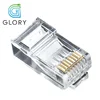 Hole Pass Through Fu 8P8C Unshielded Cat5e Internet Cable RJ45 EZ Connector