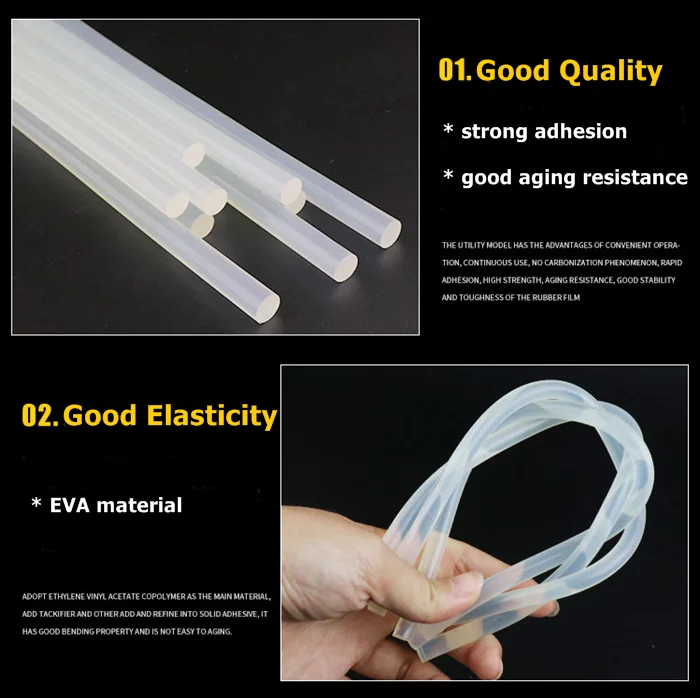 Good Bonding Transparent Hotmelt Resin Glue Sticks Msds For Home And