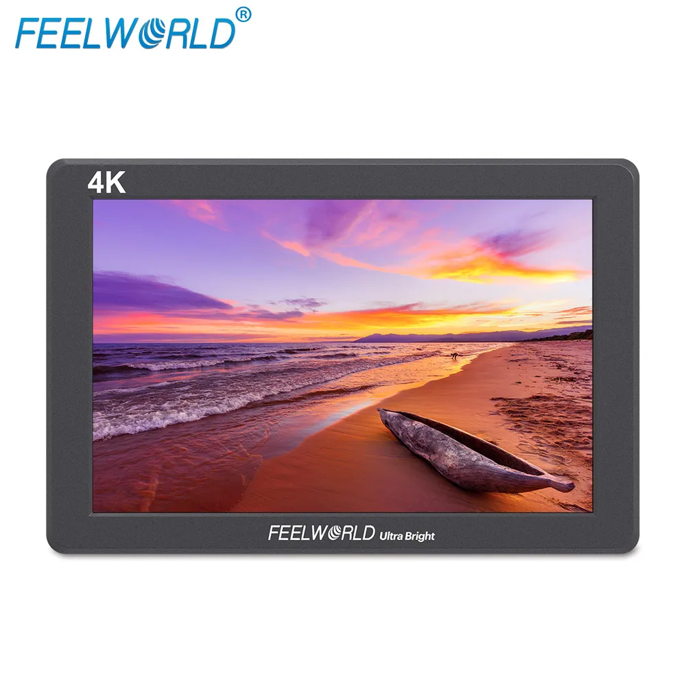 

Feelworld 7 full hd 1080p 3G SDI 4K HDMI inputs high brightness screen sunlight readable lcd monitor