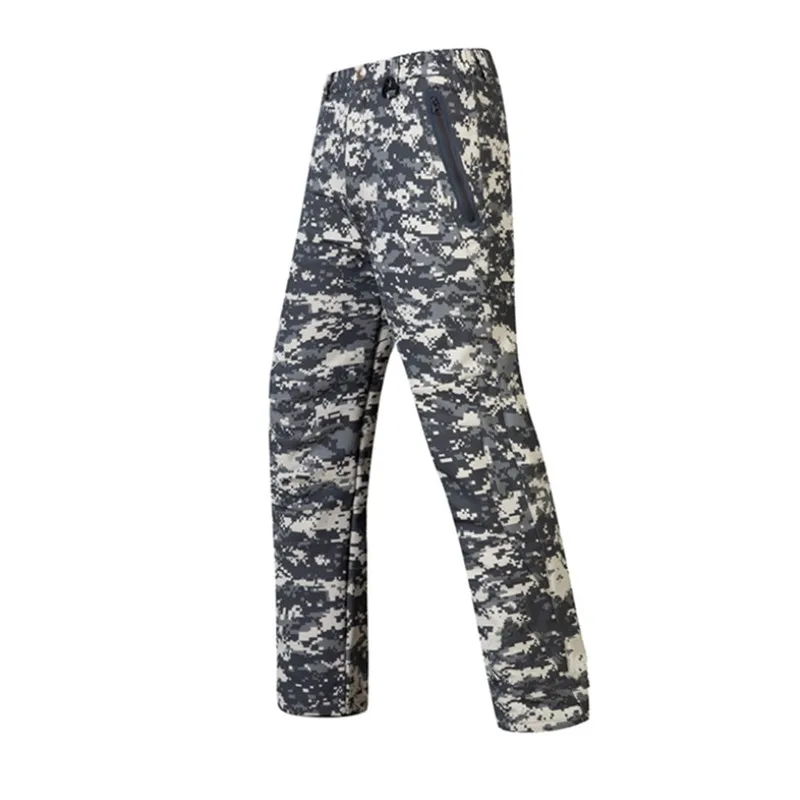 

Men's Outdoor Sports Hiking Climbing Hunting Camping Shark Skin Pants Soft Shell Trousers Military Army Long Trousers S-3XL