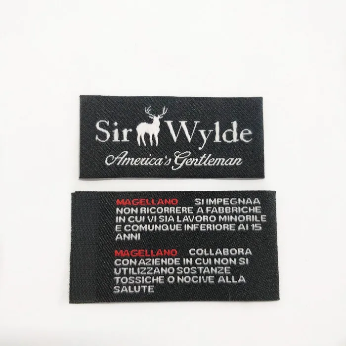 Double Sided Clothing Labels Sew In Clothing Tags Marks Apparel - Buy ...