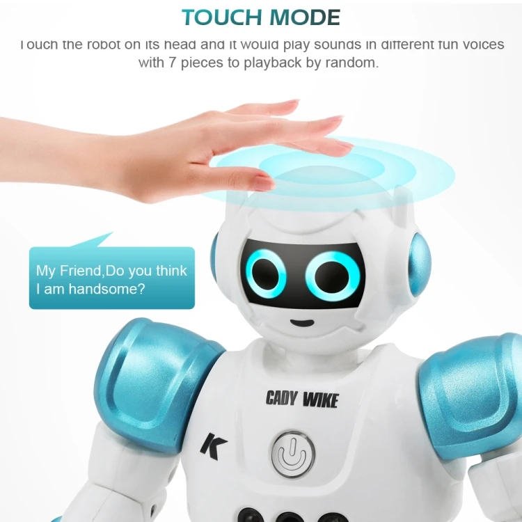 JJR/C R11 CADY WIKE Waling Sliding Robot Smart Touch Control Robot with LED Light,