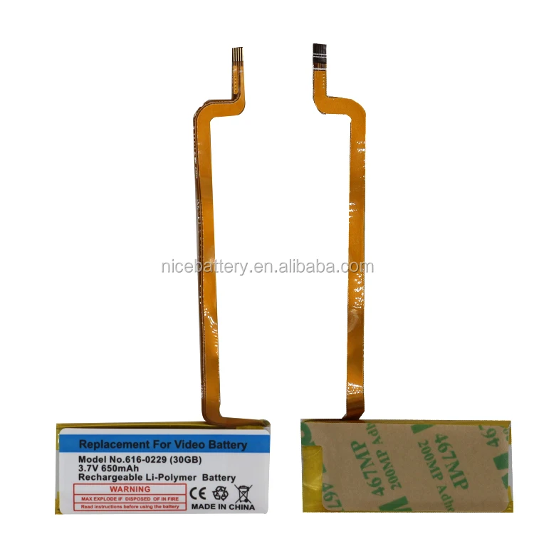 650mah Replacement Battery For Ipod Classic Gen 6th 7th For Ipod 5/5.5