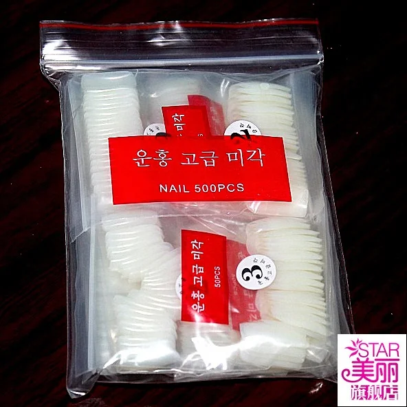 

Whosale nail tips, artificial plastic Fingernails, Natural;clear;white
