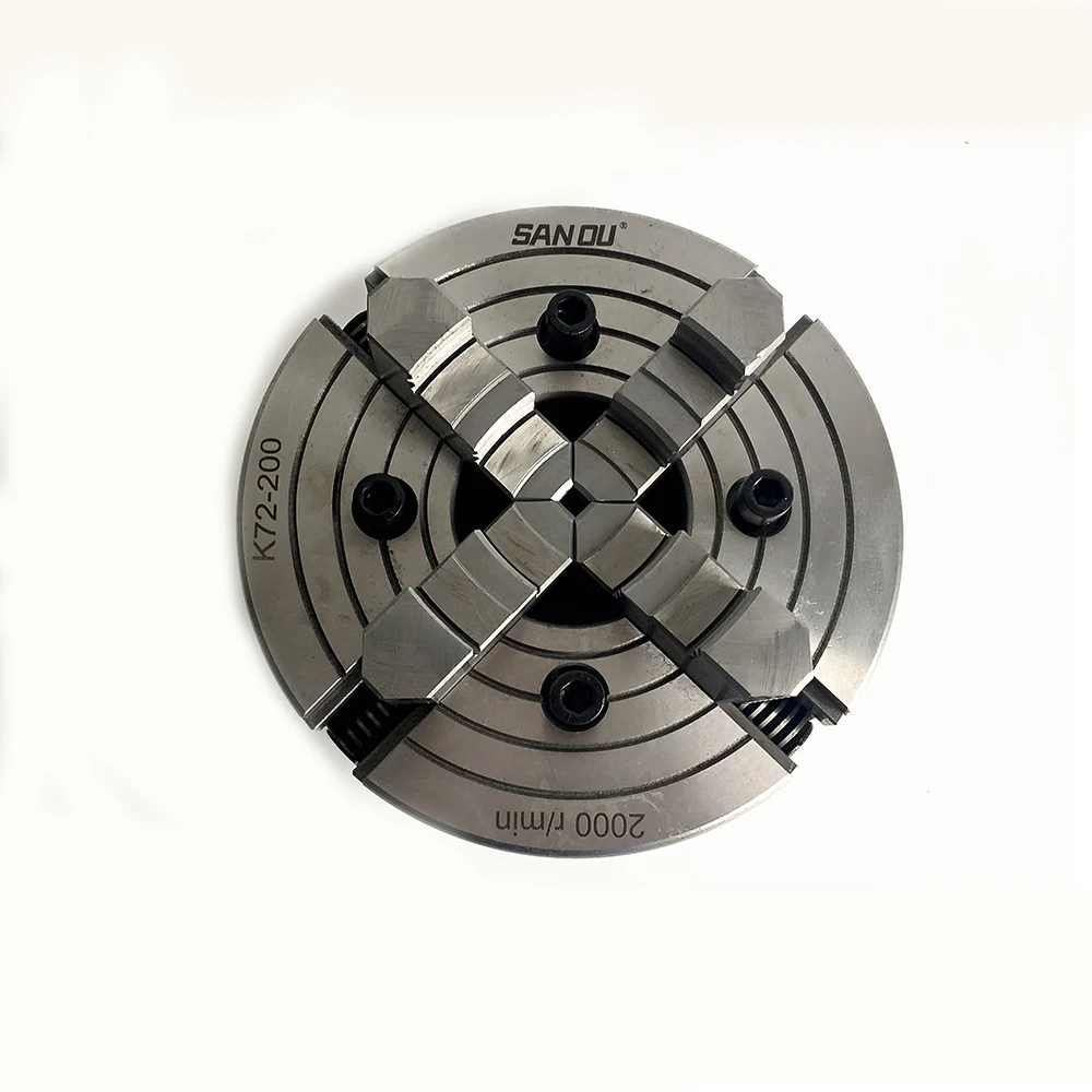 4 Jaw Independent Chuck K72200 Sanou Brand Metal Lathe Chuck 20mm For