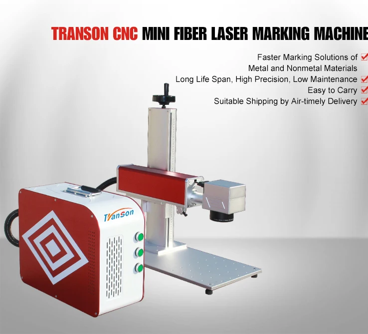 Metal Steel Mini Portable 3d Fiber Laser 50w Marking Machine