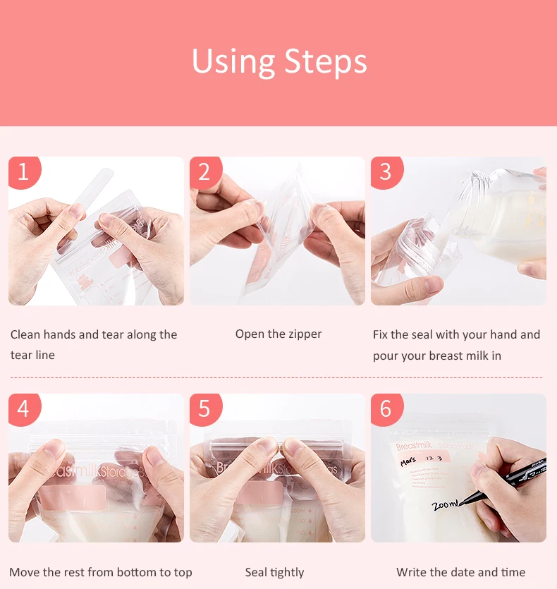 Manufacture Zip Lock Stand Up Breast Milk Bags Storage Buy Breast Milk Bags Storage Breast