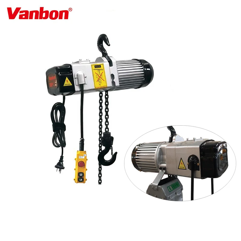 Vanbon 100kg/200kg/400kg Electric Chain Hoist 1/3 Phase Buy 100kg Electric Chain Hoist,200kg