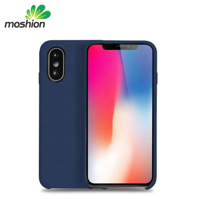 

Best Selling Pure Color Liquid Silicone Rubber Case With Logo For iPhone X XR XS MAX, Red;white;dark blue;orange red;light yellow;sky blue;blue;pink