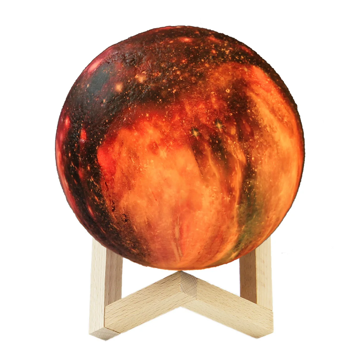 16 Colors 3D Moon Light Children's Night Light USB Rechargeable Touch Switch Christmas Decoration Bedside Lamp LED space Lamp