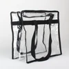 High Quality Cheap Durable Waterproof Custom Clear Handbags Clear PVC Transparent Tote Bag For NFL Stadium