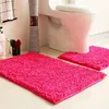 Water absorbent 100% polyester chenile bath mat