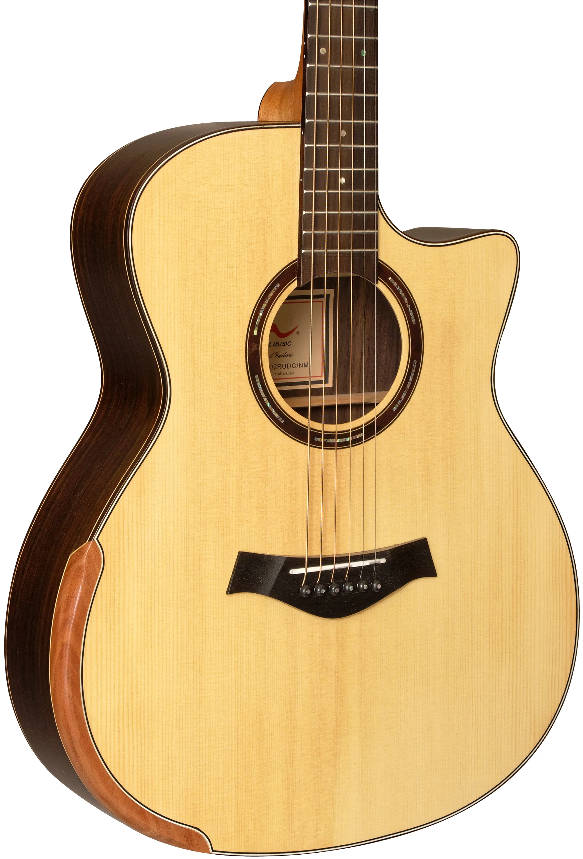 Solid Top Acoustic Guitars With High Quality And Creative Design Hw