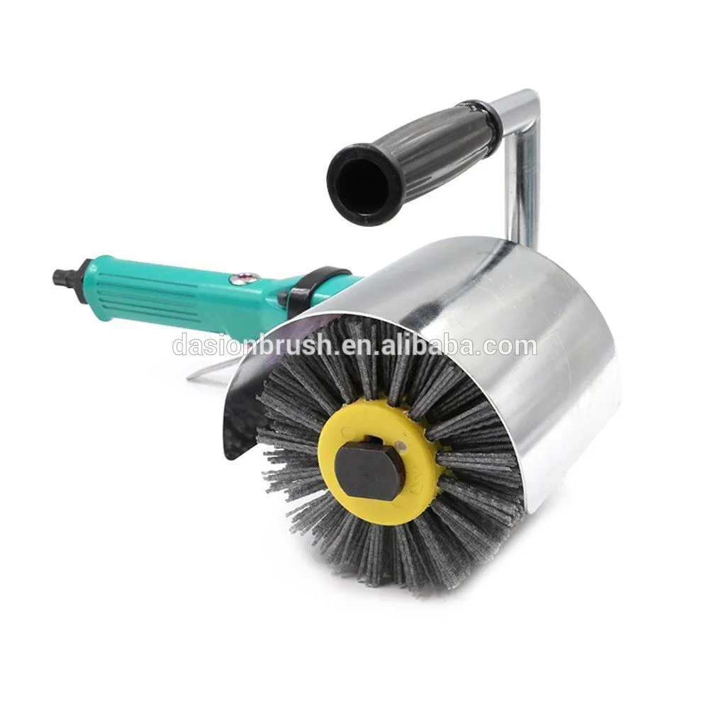 Abrasive Nylon Wood Drum Burnishing Polishing Wheel Brush Buy Nylon