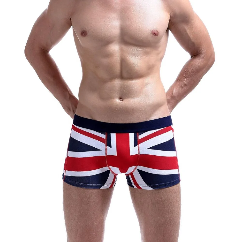 

Wholesale unique Flag digital print soft mens boxer shorts