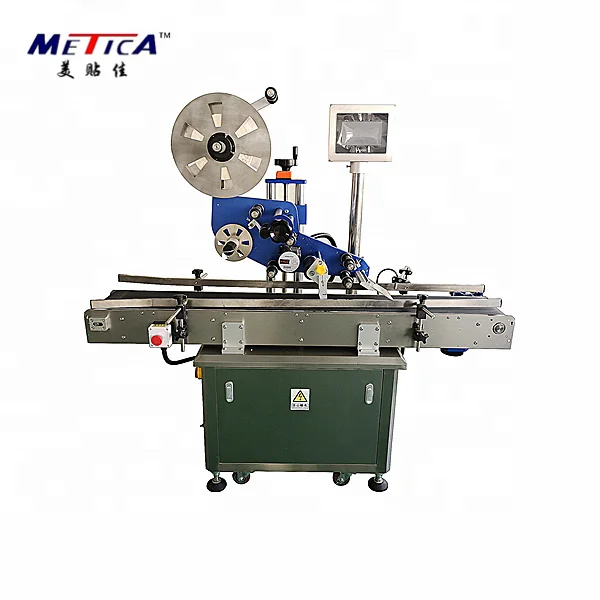 Automatic Flat Box Pouch Label Applicator Boxes Labeling Machine For