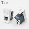 TOM-KJ-L-1 Toolless Cat6 Keystone Jack FRANCE legrand face plate rj45 faceplate