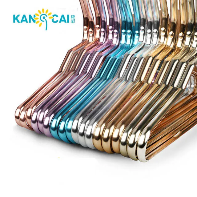 

Colorful aluminum baby cloths hanger hanging children's clothes, Gold